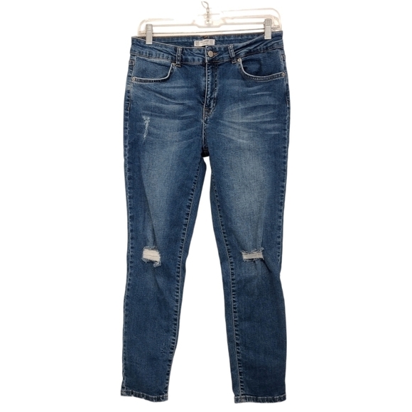Pull&Bear - Distressed High Rise Skinny Jeans - Picture 1 of 12
